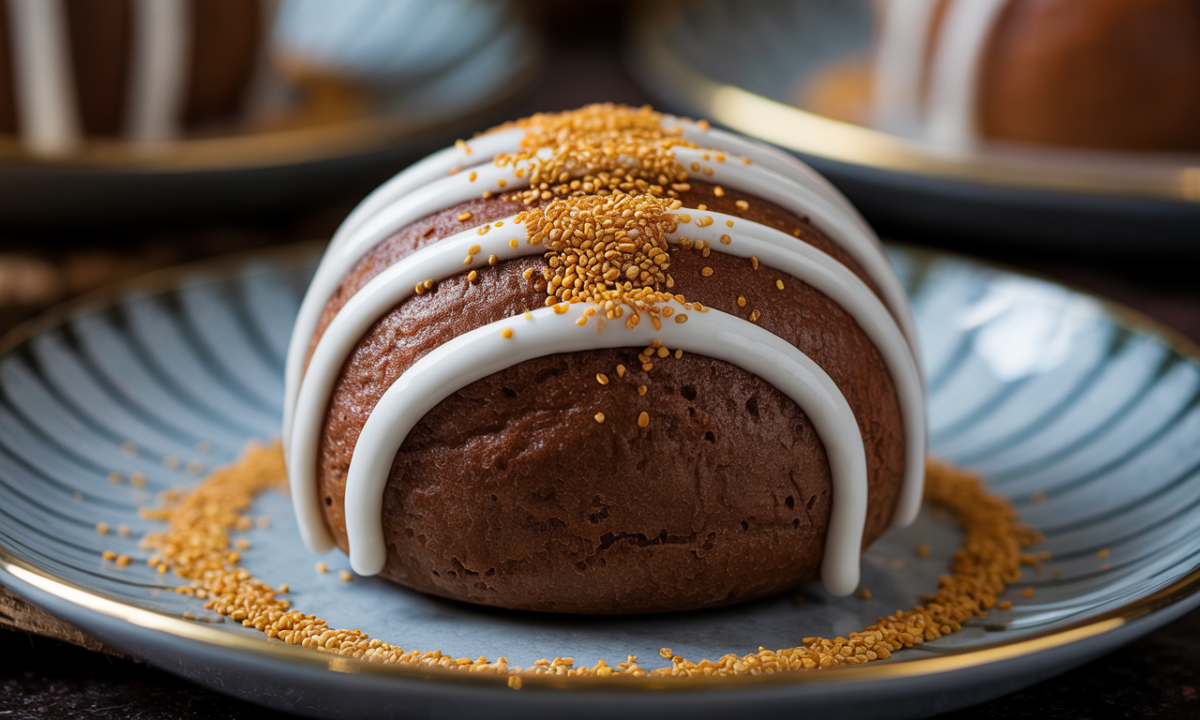 découvrez notre délicieux bánh chocolaté au café blanc, sublimé par des graines de pavot dorées pour une expérience gourmande unique et raffinée.