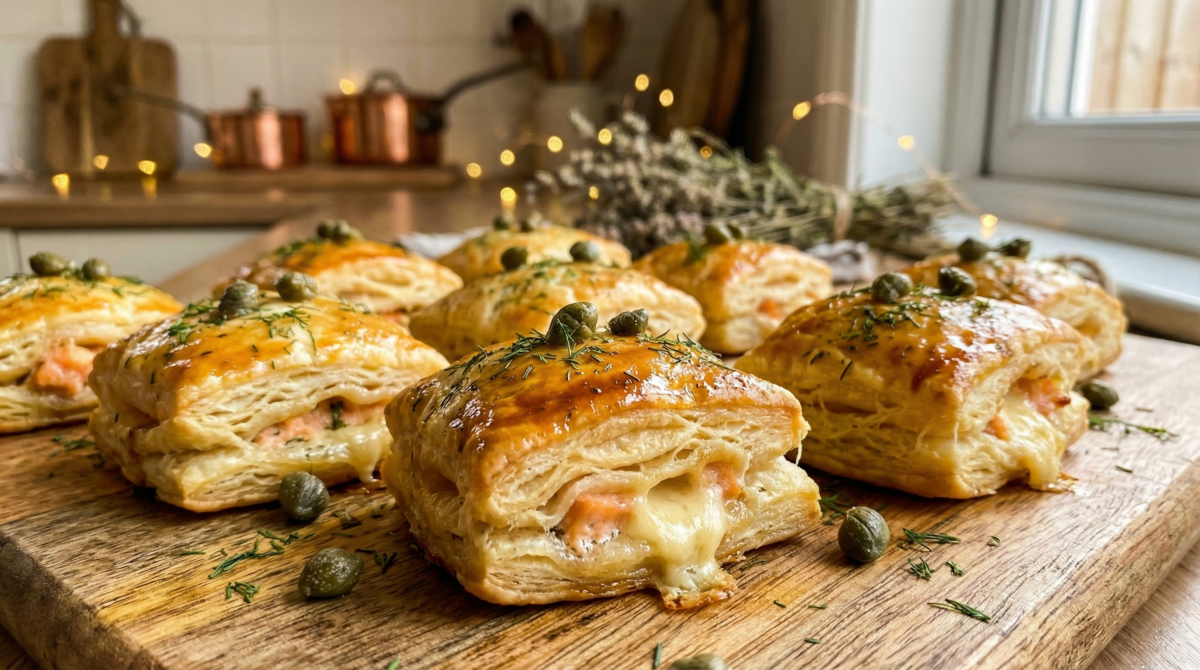 Ces bouchées feuilletées au saumon vont faire exploser vos papilles et épater tous vos invités ! – bouchées feuilletées au saumon