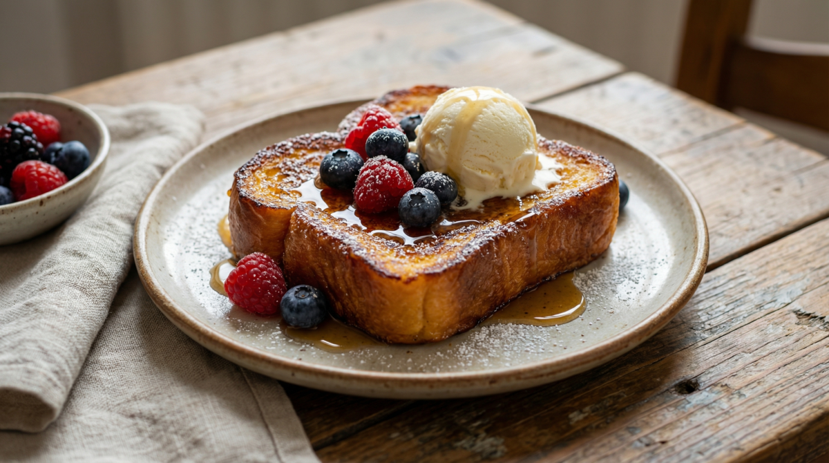 Cette recette de pain perdu brioché caramélisé est si décadente que vous voudrez la dévorer chaque week-end ! – pain perdu brioché caramélisé
