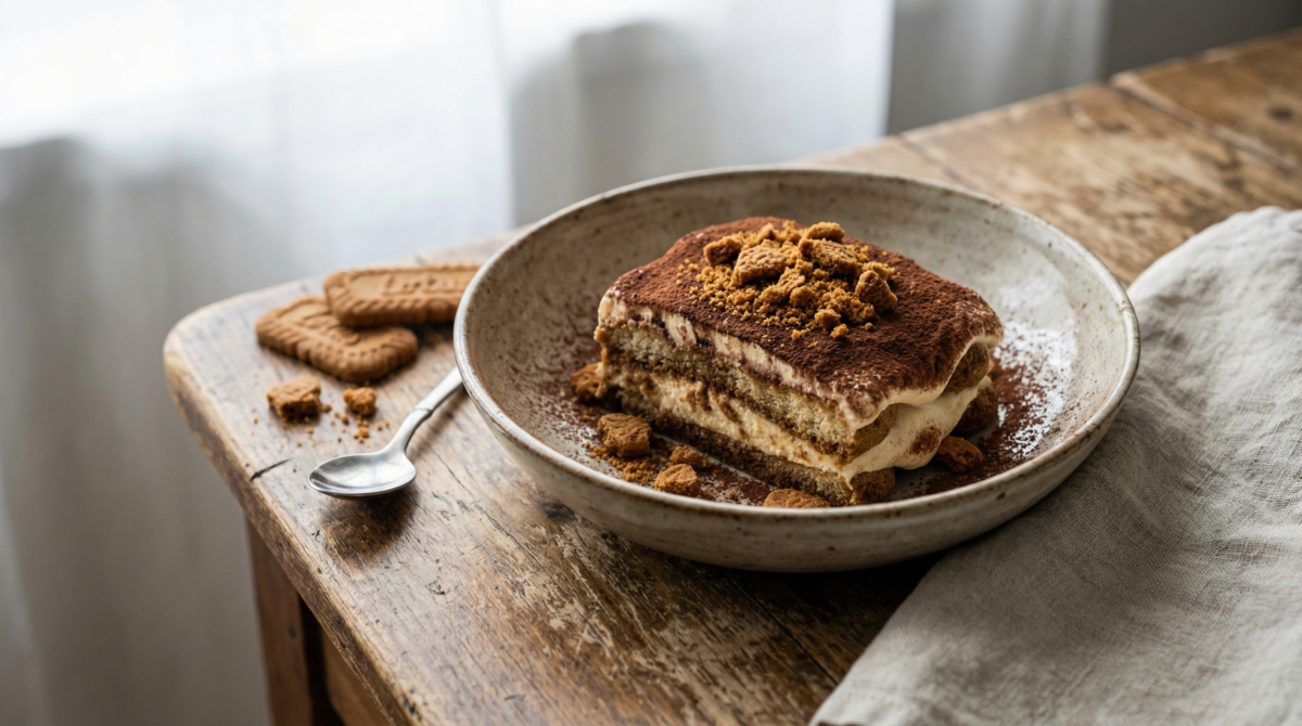 Cette version au spéculoos va révolutionner le tiramisu : découvrez la recette ultra-gourmande qui affole la toile ! – tiramisu au spéculoos