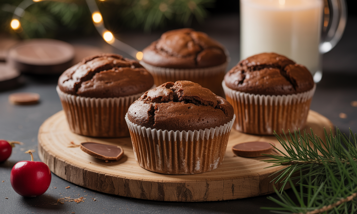 découvrez nos muffins au chocolat, parfaits pour l'hiver : croustillants à l'extérieur et fondants à l'intérieur, une douceur irrésistible qui réchauffe vos journées.