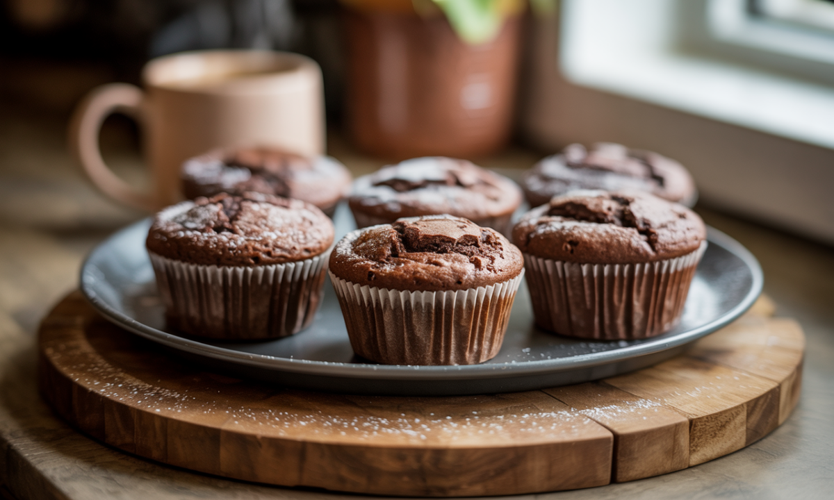 découvrez nos muffins au chocolat, parfaits pour l'hiver : croustillants à l'extérieur et fondants à l'intérieur, ils apportent douceur et réconfort à chaque bouchée.