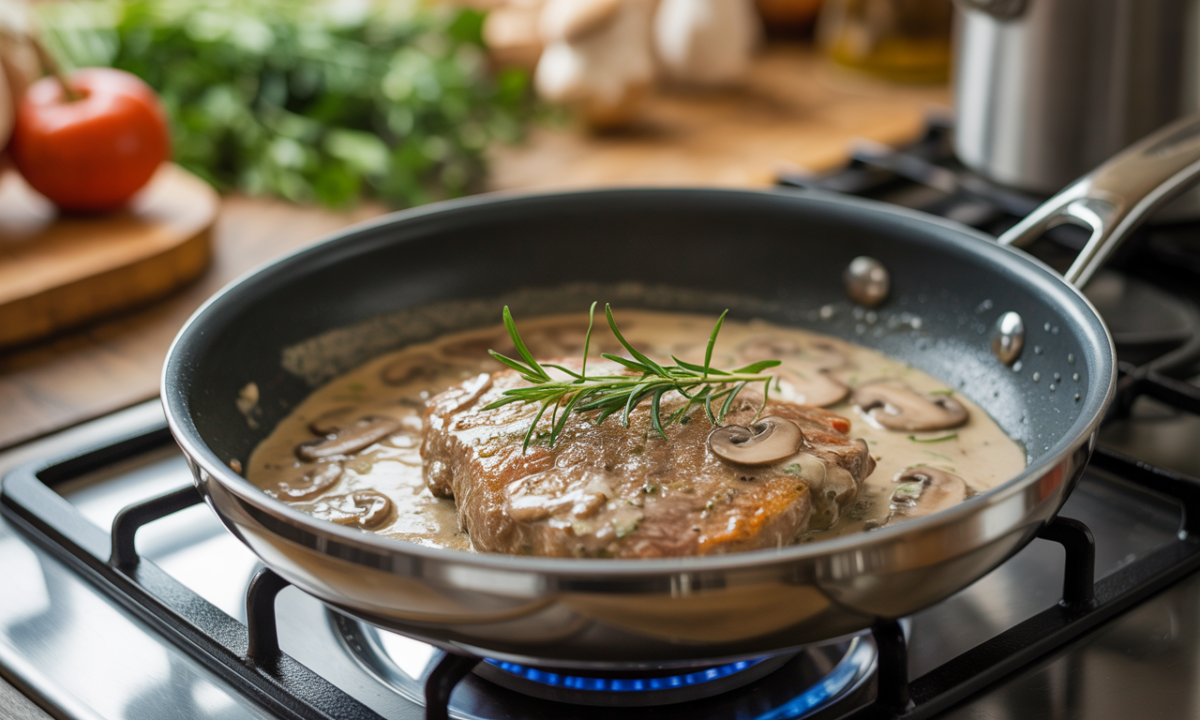 découvrez notre recette d'escalope à la crème, avec une sauce veloutée, des champignons dorés et une viande tendre, idéale pour régaler toute la famille.