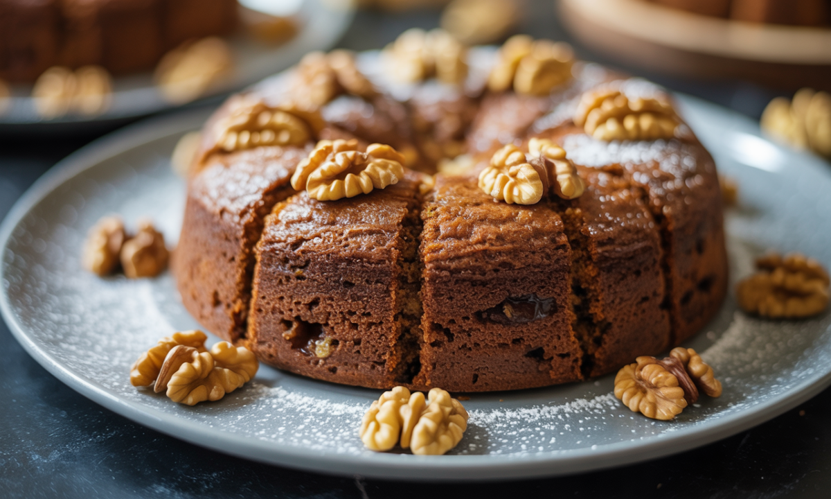 savourez un gâteau café-noix vegan, fondant et parfumé, sans œufs ni beurre. une douceur irrésistible pour tous les gourmands soucieux de leur santé et de l'environnement.