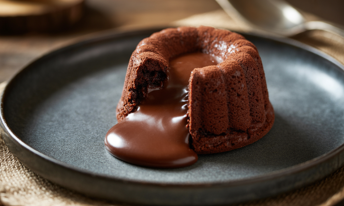 découvrez le dessert express du chef lignac : un moelleux au chocolat coulant et intense, parfait pour satisfaire toutes les envies de gourmandise en un rien de temps.