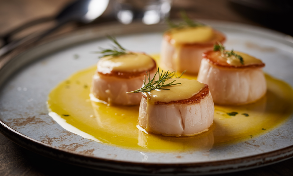 découvrez la recette rapide et savoureuse de jean-françois piège pour des saint-jacques exquises au beurre maître d’hôtel, un plat élégant et raffiné à préparer en un rien de temps.