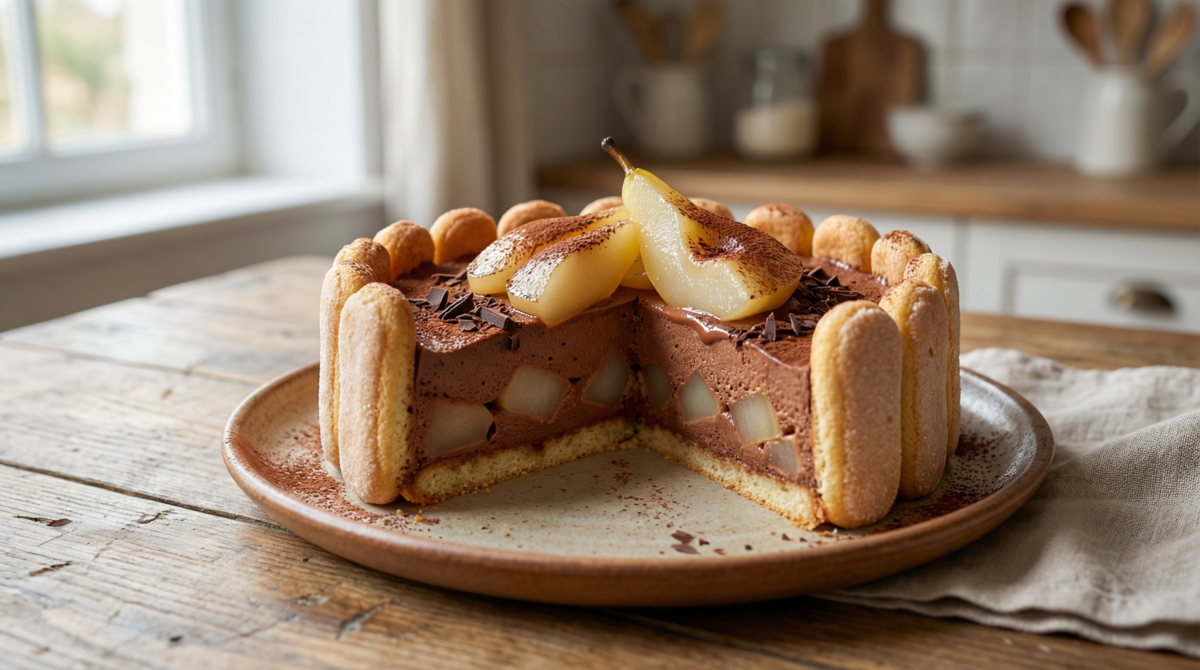 Vous n’allez plus jamais regarder le chocolat de la même façon : découvrez la Charlotte poires chocolat qui rend tout le monde accro ! – charlotte poires chocolat