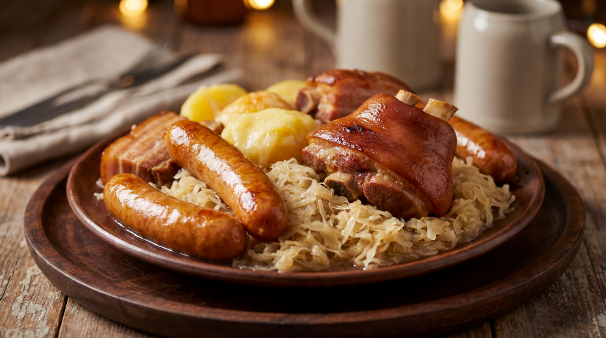 Choucroute de famille qui embaume toute la maison