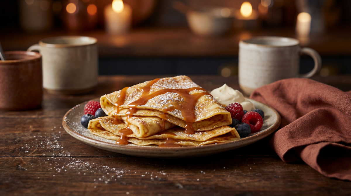 Crêpes maison du dimanche soir, douces et rassurantes