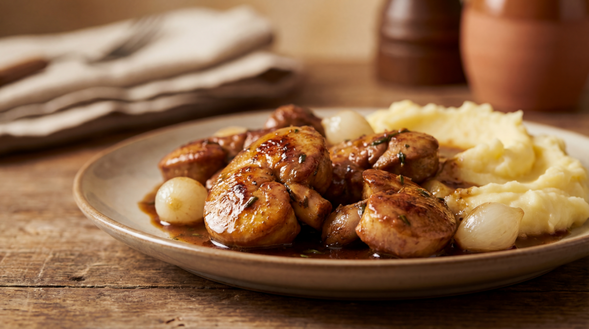 Rognons de bœuf au Madère, tout doux et très moelleux