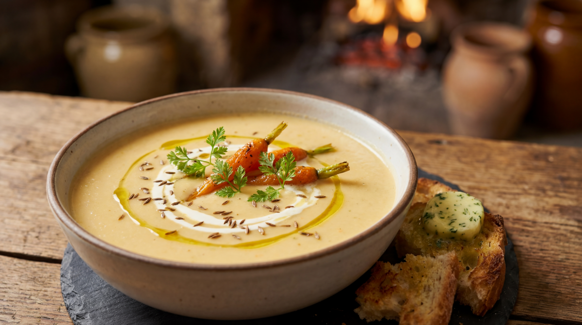 Velouté de fanes de carottes, la petite soupe qui sauve tout